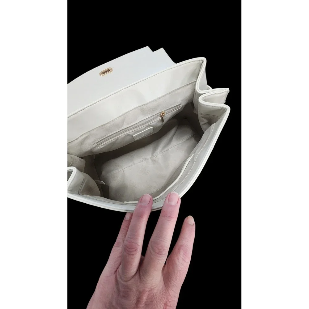 Cavalli Class‎ Tatiana Large Top Handle Bag White Asparagus CCS25605 WHAS NEW